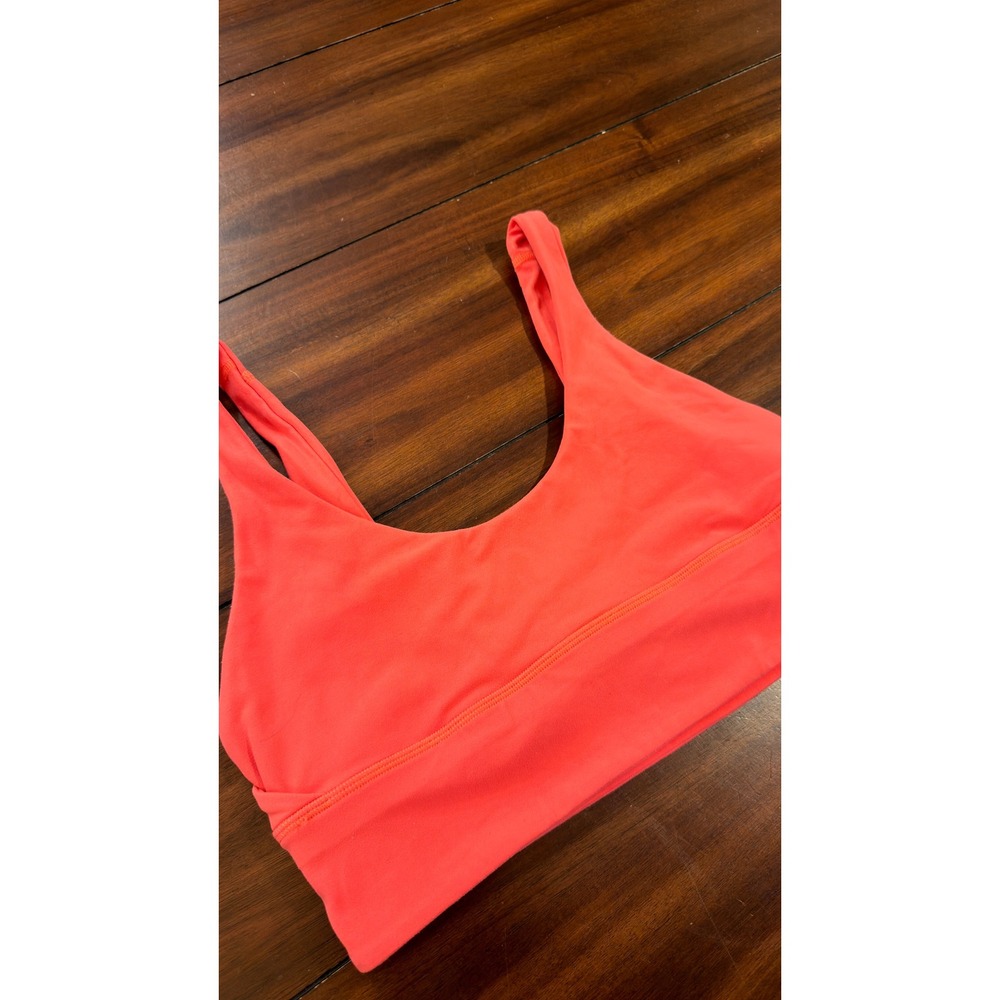 Lululemon Align Reversible Bra Light Support Nulu Coral Pink Size 10 LW2CYOS - Picture 11 of 14